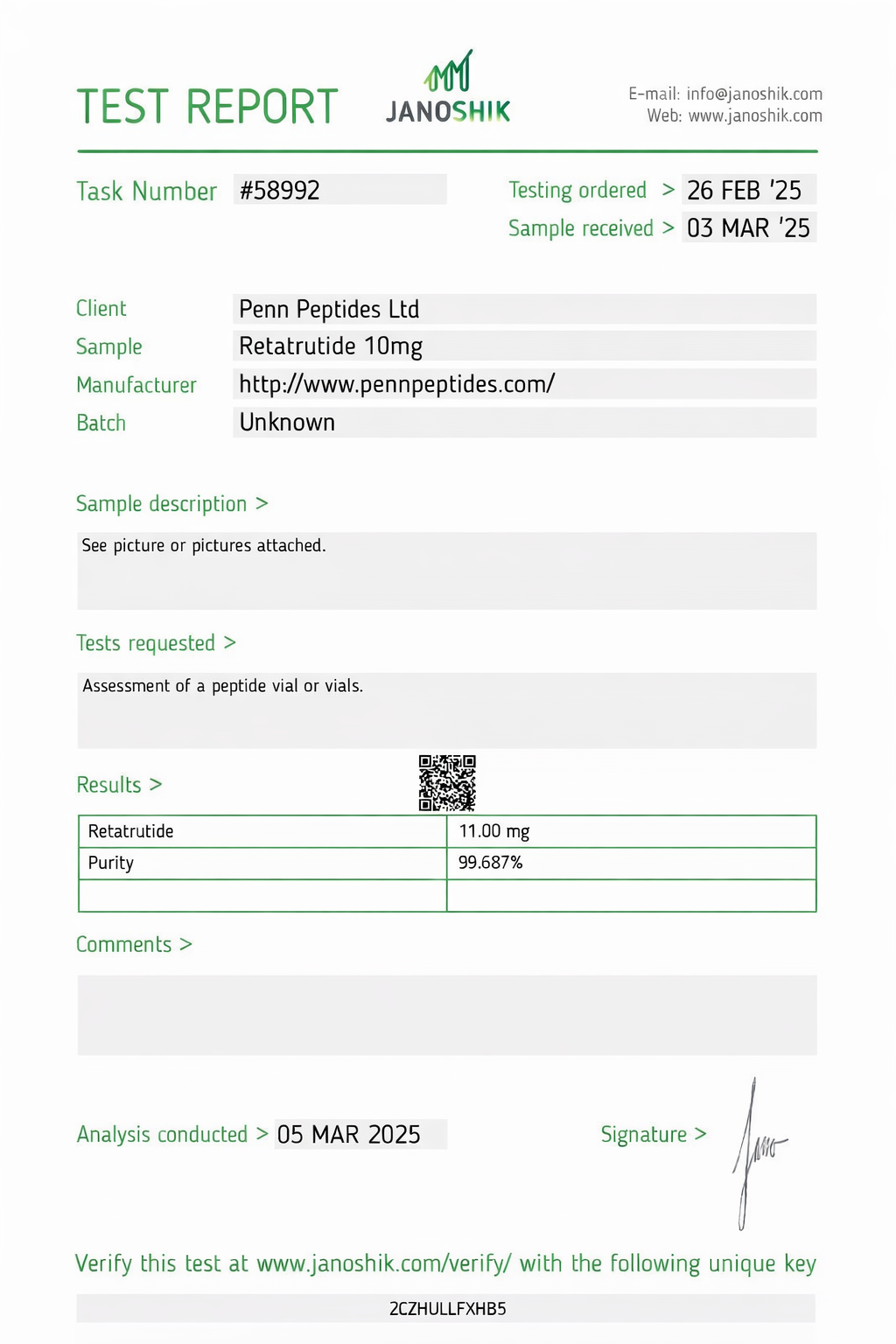 Retatrutide (GLP-3) – Lyophilized Powder